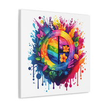 DistinctInk Canvas Wall Art with The Road to Fulfillment for LGBTQ+ Pride