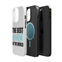 DistinctInk ToughCase for Apple iPhone, Compatible with MagSafe Charging - The Best Nurse In The World