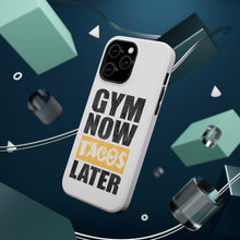DistinctInk ToughCase for Apple iPhone, Compatible with MagSafe Charging - Gym Now Tacos Later