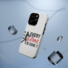 DistinctInk ToughCase for Apple iPhone, Compatible with MagSafe Charging - Baseball Every Game is Game 7