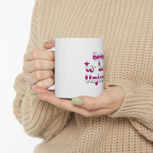 DistinctInk Glossy White Coffee / Tea Mug - Born to be a Unicorn