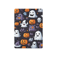 DistinctInk Playing Poker Cards with Spooky Bat-o-lanterns Design for Halloween