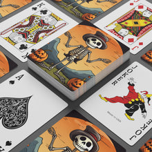 DistinctInk Playing / Poker Cards with Skelefun Halloween Design for Halloween