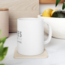 DistinctInk Glossy White Coffee / Tea Mug - Pilates Best With Caffeine