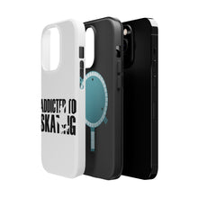 DistinctInk ToughCase for Apple iPhone, Compatible with MagSafe Charging - Addicted to Skating