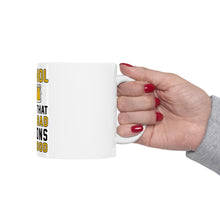 DistinctInk Glossy White Coffee / Tea Mug - Alcohol Makes Bad Decisions Look Good
