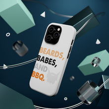 DistinctInk ToughCase for Apple iPhone, Compatible with MagSafe Charging - Beards, Babes And BBQ