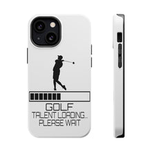 DistinctInk ToughCase for Apple iPhone, Compatible with MagSafe Charging - Golf Talent Loading Please Wait