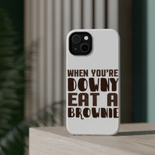 DistinctInk ToughCase for Apple iPhone, Compatible with MagSafe Charging - When You're Downy Eat a Brownie