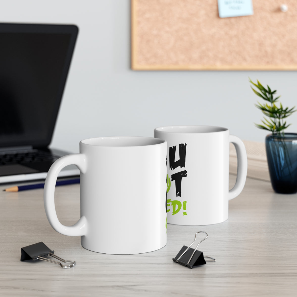Glossy White Coffee / Tea Mug - You Got Served Tennis, view 5