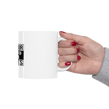 DistinctInk Glossy White Coffee / Tea Mug - Parkour Expand Your Limits