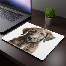 DistinctInk Mouse Pad - 1/4" Foam Rubber - Irish Wolfhound Puppy Drawing