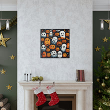 DistinctInk Canvas Wall Art with Spooky Halloween Night for Halloween