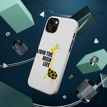 DistinctInk ToughCase for Apple iPhone, Compatible with MagSafe Charging - Livin the High Life - Giraffe