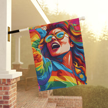 DistinctInk Garden & House Banner Flag with Addictive Adventure Story Design for LGBTQ+ Pride