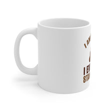 DistinctInk Glossy White Coffee / Tea Mug - I'm So Manly I Poop Standing Up