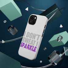 DistinctInk ToughCase for Apple iPhone, Compatible with MagSafe Charging - I Don't Sweat I Sparkle
