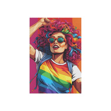 DistinctInk Garden & House Banner Flag with Leading a New Path Design for LGBTQ+ Pride