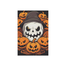 DistinctInk Garden & House Banner Flag with Spooky Skeleton Pumpkin Patch Design for Halloween