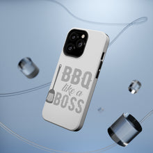 DistinctInk ToughCase for Apple iPhone, Compatible with MagSafe Charging - BBQ Like a Boss Barbecue