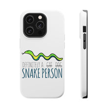 DistinctInk ToughCase for Apple iPhone, Compatible with MagSafe Charging - Definitely a Snake Person