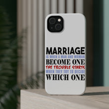 DistinctInk ToughCase for Apple iPhone, Compatible with MagSafe Charging - Marriage Trouble Starts