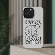 DistinctInk ToughCase for Apple iPhone, Compatible with MagSafe Charging - Please BEAR With Me