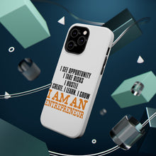 DistinctInk ToughCase for Apple iPhone, Compatible with MagSafe Charging - Entrepreneur Opportunity Risks Hustle