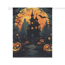 DistinctInk Garden & House Banner / Flag with Spooky Trick or Treating Design for Halloween