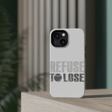 DistinctInk ToughCase for Apple iPhone, Compatible with MagSafe Charging - Refuse to Lose Baseball