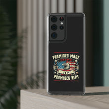 DistinctInk Hybrid (Acrylic/TPU) Clear Slim Fit Case for Apple iPhone | Trump: Promises Made, Promises Kept - Conservative
