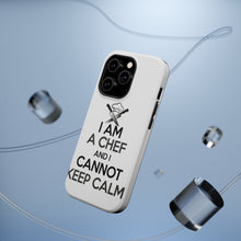 DistinctInk ToughCase for Apple iPhone, Compatible with MagSafe Charging - I Am the Chef Cannot Keep Calm