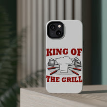DistinctInk ToughCase for Apple iPhone, Compatible with MagSafe Charging - King of the Grill BBQ Barbecue
