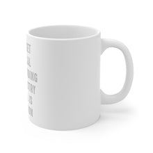 DistinctInk Glossy White Coffee / Tea Mug - According to Chemistry Alcohol is a Solution