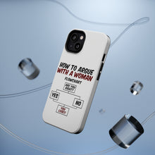 DistinctInk ToughCase for Apple iPhone, Compatible with MagSafe Charging - How To Argue With a Woman Flowchart