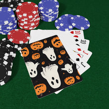 DistinctInk Playing / Poker Cards with Ghost Skeleton Pumpkin Cartoon Design for Halloween