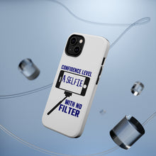 DistinctInk ToughCase for Apple iPhone, Compatible with MagSafe Charging - Confidence Level Selfie with No Filter
