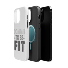 DistinctInk ToughCase for Apple iPhone, Compatible with MagSafe Charging - Commit To Be Fit