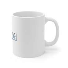 DistinctInk Glossy White Coffee / Tea Mug - Lawyer Elements Periodic Table