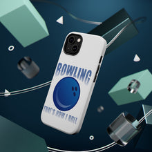 DistinctInk ToughCase for Apple iPhone, Compatible with MagSafe Charging - Bowling That's How I Roll