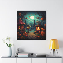 DistinctInk Canvas Wall Art with Trick or Treat Fun for Halloween