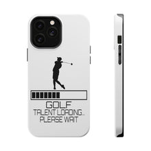 DistinctInk ToughCase for Apple iPhone, Compatible with MagSafe Charging - Golf Talent Loading Please Wait