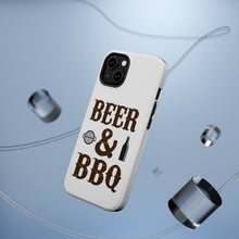 DistinctInk ToughCase for Apple iPhone, Compatible with MagSafe Charging - Beer & Barbecue BBQ