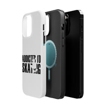 DistinctInk ToughCase for Apple iPhone, Compatible with MagSafe Charging - Addicted to Skating