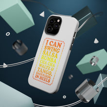 DistinctInk ToughCase for Apple iPhone, Compatible with MagSafe Charging - Swing Salsa Rumba Cha Cha Waltz in Heels