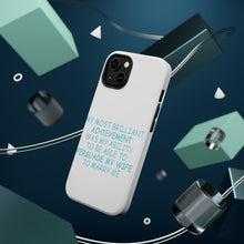 DistinctInk ToughCase for Apple iPhone, Compatible with MagSafe Charging - Persuade My Wife to Marry Me