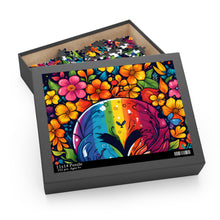 DistinctInk Jigsaw Puzzle with A World of Possibilities Design for LGBTQ+ Pride