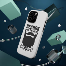 DistinctInk ToughCase for Apple iPhone, Compatible with MagSafe Charging - Beards are the New Six Pack