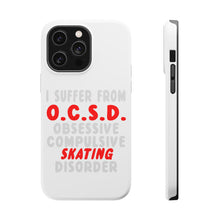 DistinctInk ToughCase for Apple iPhone, Compatible with MagSafe Charging - OCSD - Obsessive Compulsive Skating Disorder