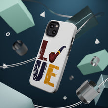 DistinctInk ToughCase for Apple iPhone, Compatible with MagSafe Charging - Love Pipe Smoking